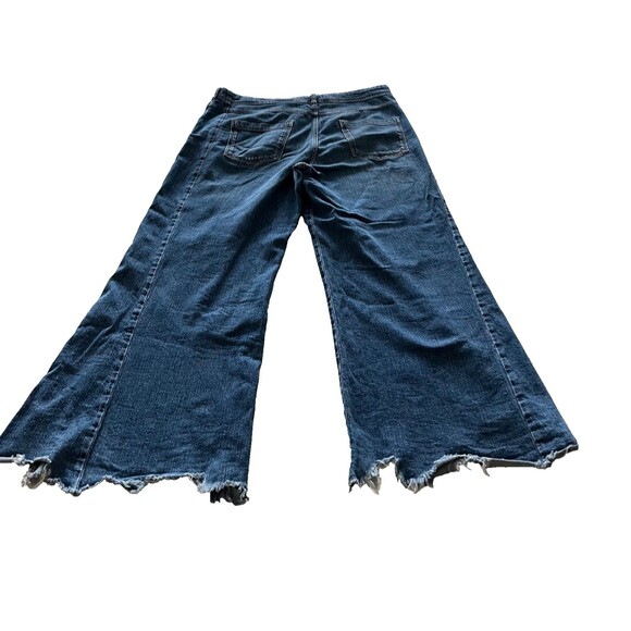 PILCRO By Anthropologie The Mid-Rise Adi Flare Jeans Women's Size 32 Raw Hem - Picture 4 of 7